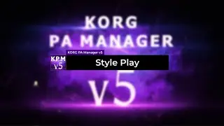 Стиль игры &mdash; KORG PA Manager v5