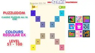 Puzzledom - Colours Regular EX Level 51 - 100 - Walkthrough