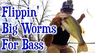 Bass Fishing with Big Worms - GoPro