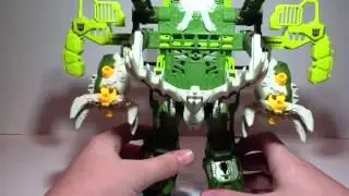 Video Review of the Transformers Prime Beast Hunters Cyberverse Apex Hunter Armor with Breakdown