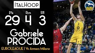 Gabriele Procida - Euroleague highlights vs Armani Milano