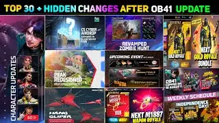 TOP 30+ CHANGES IN OB41 UPDATE FREEFIRE | FREE FIRE NEW EVENT l FREE FIRE OB41 UPDATE l FF NEW EVENT
