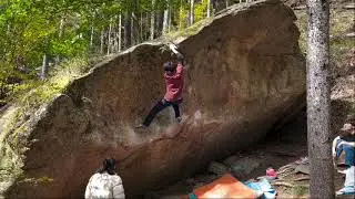 うねり (uneri), 1級 (7a). 瑞牆 (Mizugaki)