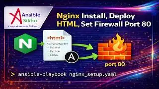 Nginx Installation & Web Deployment | Firewall Port setup using Ansible Playbook