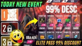 TODAY NEW UPCOMING LEVEL UP SHOP EVENT FREE FIRE 99% OFF DISCOUNT-FREE FIRE UPCOMING EVENT