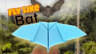 🦇 Paper Plane That Flies Like a Bat! 