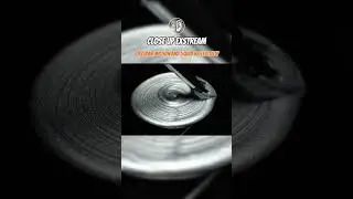 Closeup exstream paint circular motion & liquid reflectivity