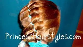Princess Hairstyles, Unique Pleated Ribbon Style, Loose French Braiding