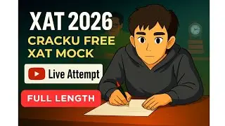 Cracku Free XAT MOCK - LIVE ATTEMPT | XAT 2026 |TARGET 99.90 #xatprep #xlrijamshedpur #xat2026