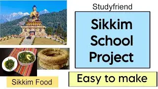 Sikkim school project on Food | Part-2 | travel and tourism | Art integrated project | Ncert