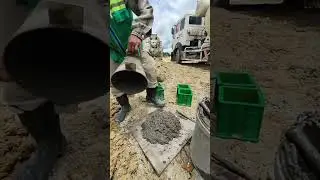 Testing Concrete #shorts #construction #concrete #technical #work #skills #amazing