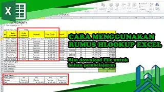 Belajar menggunakan Rumus HLOOKUP, cepat menguasai Excel.