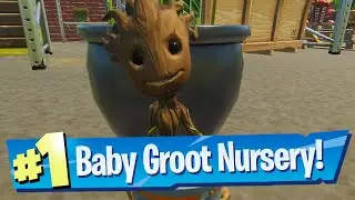 Rescue Sapling Groot from Holly Hedges Nursery Location - Fortnite (Awakening Challenge)