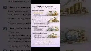 How rich people actually grow money. Not fast. Not risky. Just smart #wealth #investing #money #rich