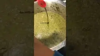 Making Isombe (Cassava Leaves Stew) in 1 minute-ish
