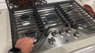GE JGP5036SLSS 36 Built in Gas Cooktop Review, 5 burners, easy to clean
