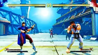 Chun Li vs Ryu (Hardest) Street Fighter 5.