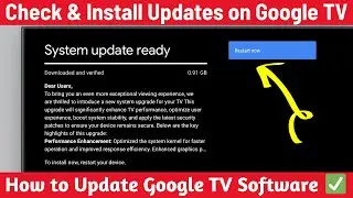 How to Update Any Google TV ✅ | Boost Performance Instantly - Google TV Update
