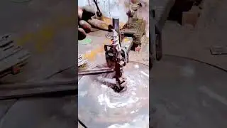 technique for making spiral shapes on iron #shorts