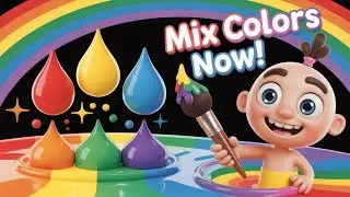 Color Mixing Magic! 🌈 How New Colors Are Made for Kids