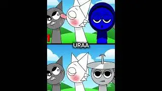 Wenda and Gray Kiss... How Will  jevin and Cluker React?! 😳💞lncredibox Sprunki Animation #shorts