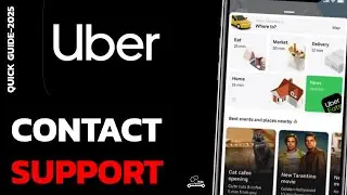 Как связаться со службой поддержки Uber через приложение Uber (Android/iOS)?