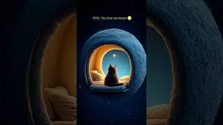 A dreamy night. #cat #moon #dream