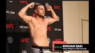 Gokhan Saki made weight (206-pounds) at UFC 226 Early Weigh-Ins