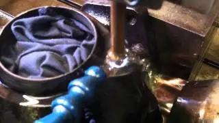 Spark erosion removal of broken thread in turbo charger