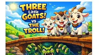 Three Brave Goats vs The Troll | Kids Animated Story