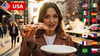 Is USA Street Food Still The King? 👑 🇺🇸 vs 13 Countries (4K)
