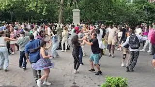 Washington Square Park Salsa V1 hosted by Lalo Jjb ~  May 29, 2024 ~ Video by Raul Marquez