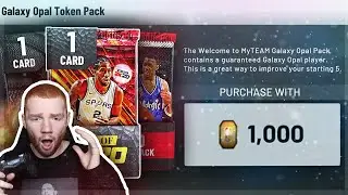 Token Market *GUARANTEED* GALAXY OPAL Pack Opening!! Huge TOKEN SPENDING Spree! (NBA 2K20 MyTeam)