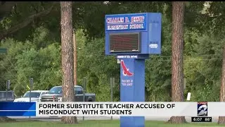 Former substitute teacher accused of misconduct with students