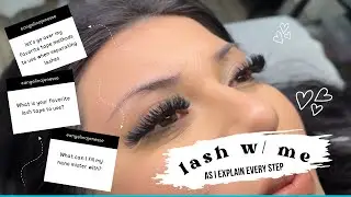 Lash w/ me step by step | using my favorite supplies & how to separate lashes | Volume Lash Fill