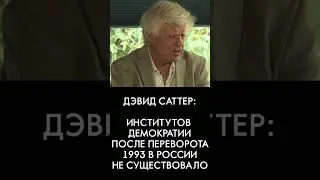 После переворота Ельцина в 1993 году институтов демократии больше не существовало. Дэвид Саттер