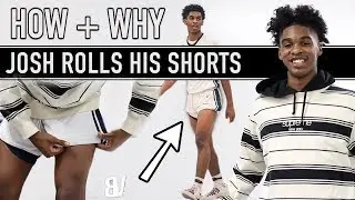 Josh Christopher Is Bringing SHORT Shorts Back! He Shows us HOW he Rolls Them Into his Tights!