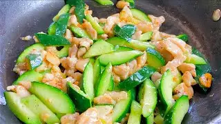 Diced Chicken with Cucumber Weight Loss Recipes ASMR Cooking