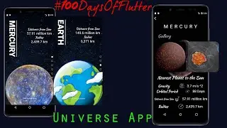 Speed Code | Code With Nix | Flutter Planets Above Universe Full App Using PageView builder