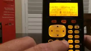 Whistler WS1040 Programming a Talkgroup ID