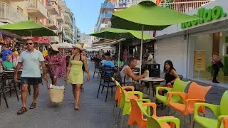 BENIDORM 🇪🇸 Levante Beach - Old Town August 2022 Costa Blanca SPAIN Walking Tour 4K