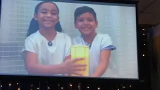Apresentação de Julia e sua turma no Colégio Rosário.