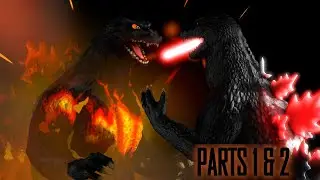 Godzilla Final Wars vs Heisei Godzilla (parts 1 & 2) [SFM]