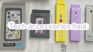 Cute Tech accessories unboxing haul 🤳🎧✨ (for iPad, iPhone, Apple watch, etc!)