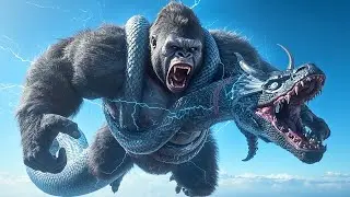 King Kong vs Thunderwing Sky Serpent | Prehistoric Earth Movie of Ancient Planet Survival