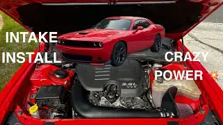 K&N Intake Install on 2023 Dodge Challenger GT(Crazy power increase‼️ )