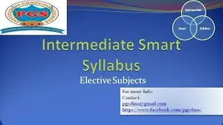 Intermediate Smart Syllabus (Elective Subjects)/ FSc Syllabus