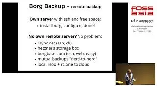 The Borg Backup Project by Manuel Riel