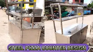 steel pizza counter design || new pizza counter || steel cash counter design | pizza बनाने का काउंटर