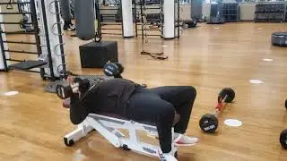 Kevin McLemore fitness Professional setting up a partner strength training session.